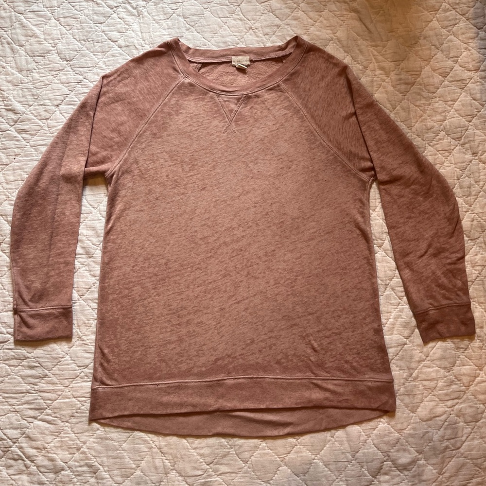 Caslon light pink light weight sweater